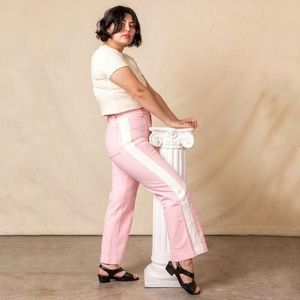 Big Bud Press Cavalry Barbiecore Wide Leg Flare Pink Pants